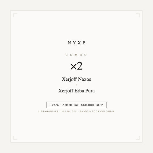 Combo x2 · Xerjoff Naxos + Xerjoff Erba Pura
