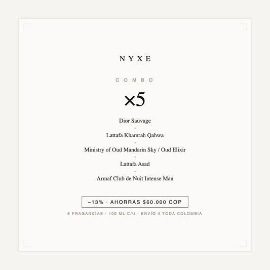 Combo x5 · Dior Sauvage + Lattafa Khamrah Qahwa + Ministry of Oud Mand