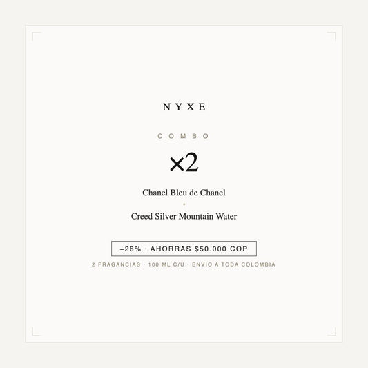 Combo x2 · Chanel Bleu de Chanel + Creed Silver Mountain Water