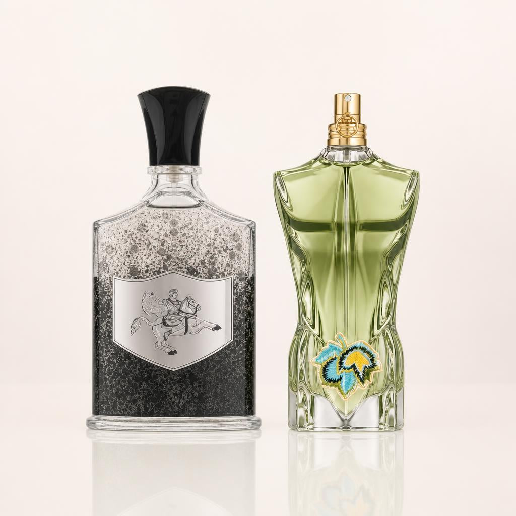 Combo x2 · Creed Aventus + Jean Paul Gaultier Le Male Paradise Garden