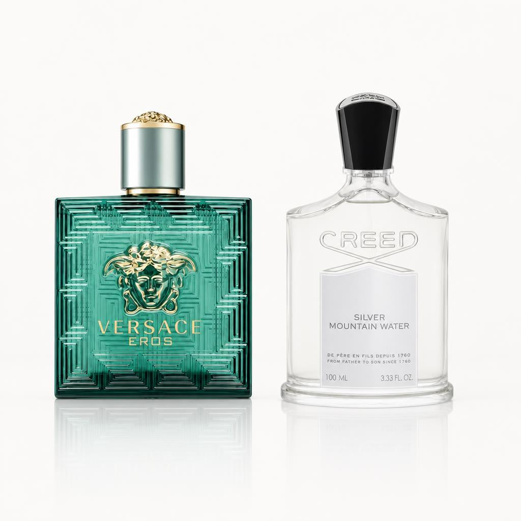 Combo x2 · Versace Eros + Creed Silver Mountain Water
