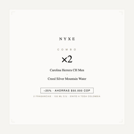 Combo x2 · Carolina Herrera CH Men + Creed Silver Mountain Water