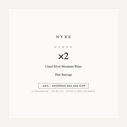 Combo x2 · Creed Silver Mountain Water + Dior Sauvage