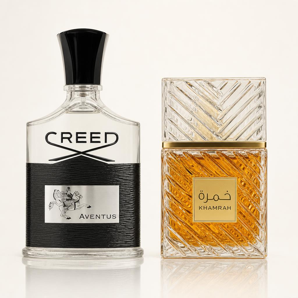 Combo x2 · Creed Aventus + Lattafa Khamrah