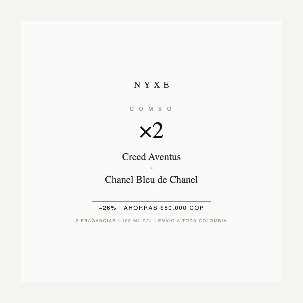 Combo x2 · Creed Aventus + Chanel Bleu de Chanel