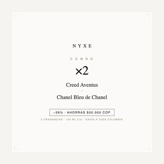 Combo x2 · Creed Aventus + Chanel Bleu de Chanel