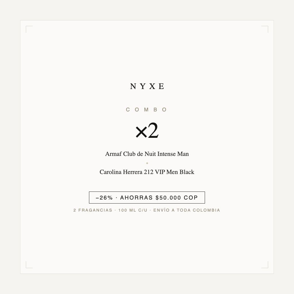 Combo x2 · Armaf Club de Nuit Intense Man + Carolina Herrera 212 VIP M