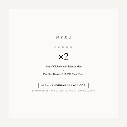 Combo x2 · Armaf Club de Nuit Intense Man + Carolina Herrera 212 VIP M