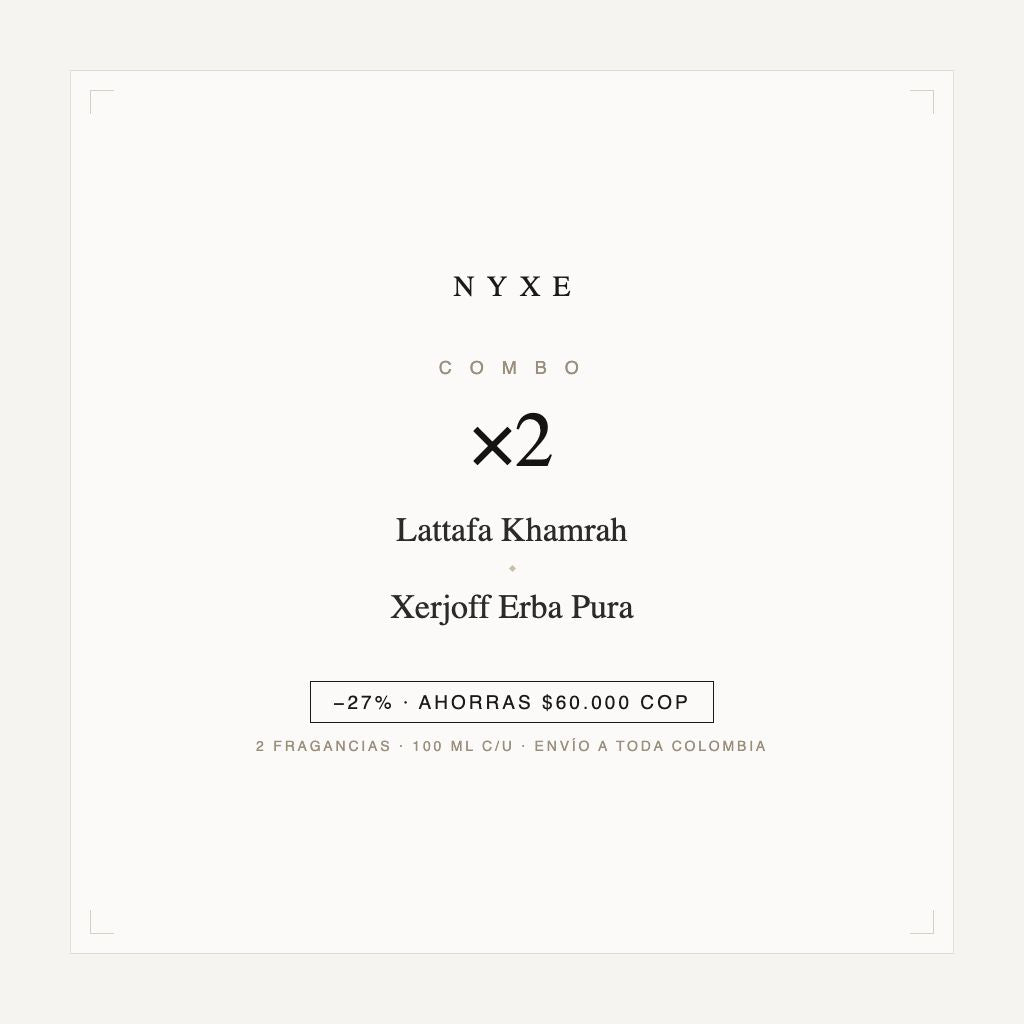 Combo x2 · Lattafa Khamrah + Xerjoff Erba Pura