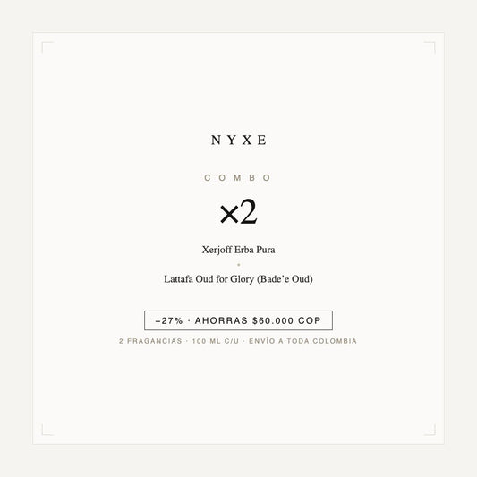 Combo x2 · Xerjoff Erba Pura + Lattafa Oud for Glory (Bade’e Oud)