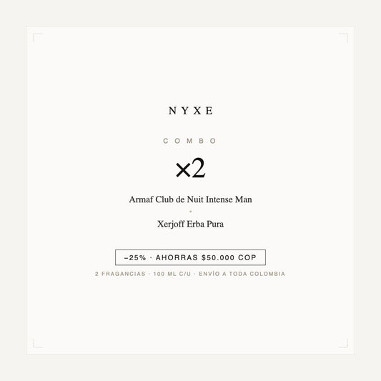 Combo x2 · Armaf Club de Nuit Intense Man + Xerjoff Erba Pura