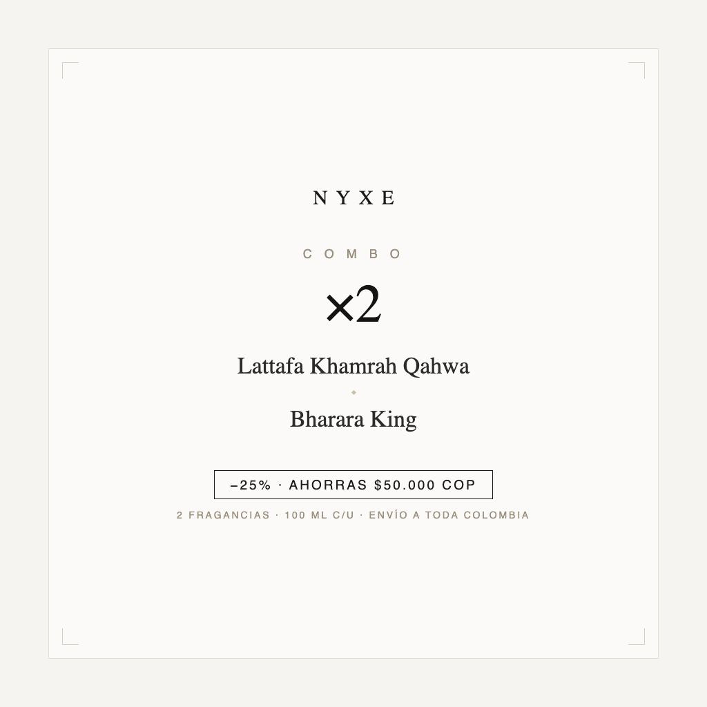 Combo x2 · Lattafa Khamrah Qahwa + Bharara King