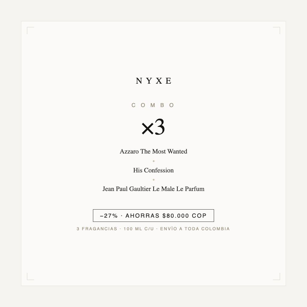 Combo x3 · Azzaro The Most Wanted + His Confession + Jean Paul Gaultie