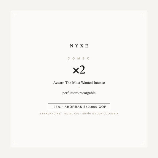 Combo x2 · Azzaro The Most Wanted Intense + perfumero recargable